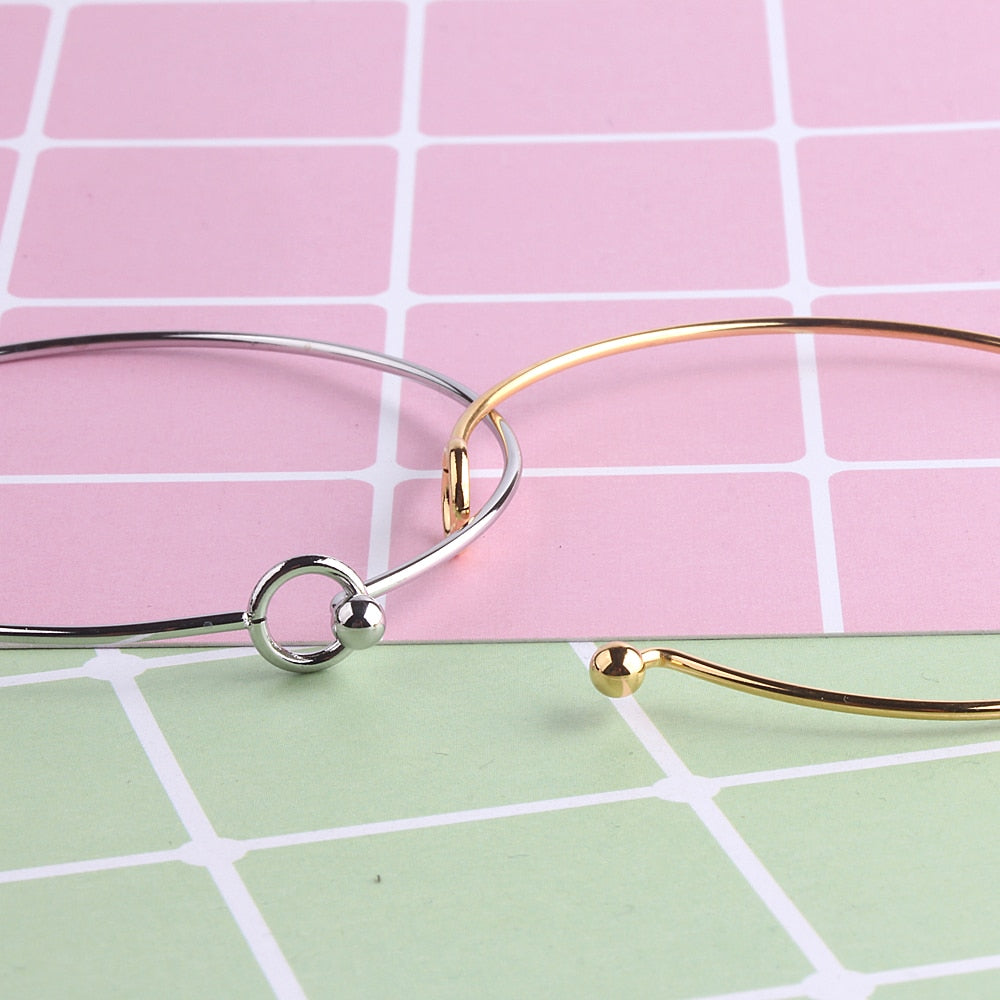 ZMZY Cuff Bangles Stainless Steel Bracelets