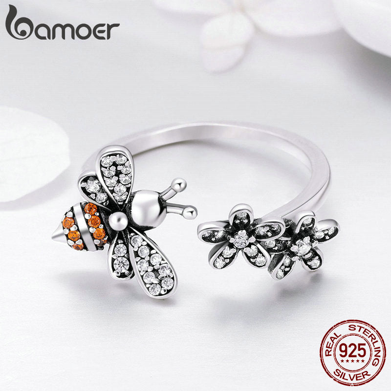 BAMOER Silver Rings