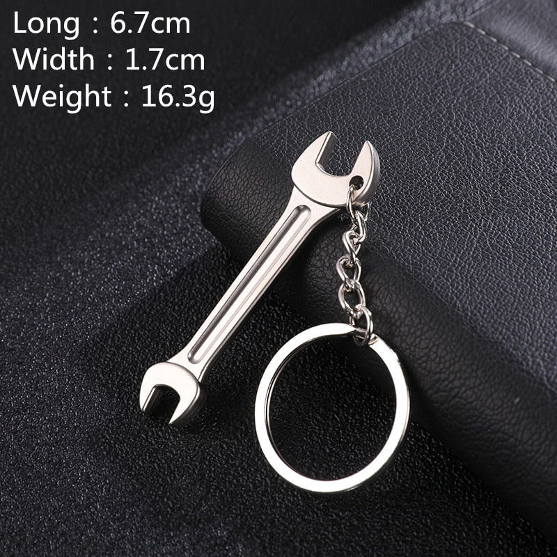 Hot Keychains For Men Car Bag KeyRing Combination Tool Portable Mini Utility Pocket Clasp Ruler Hammer Wrench Pliers Shovel
