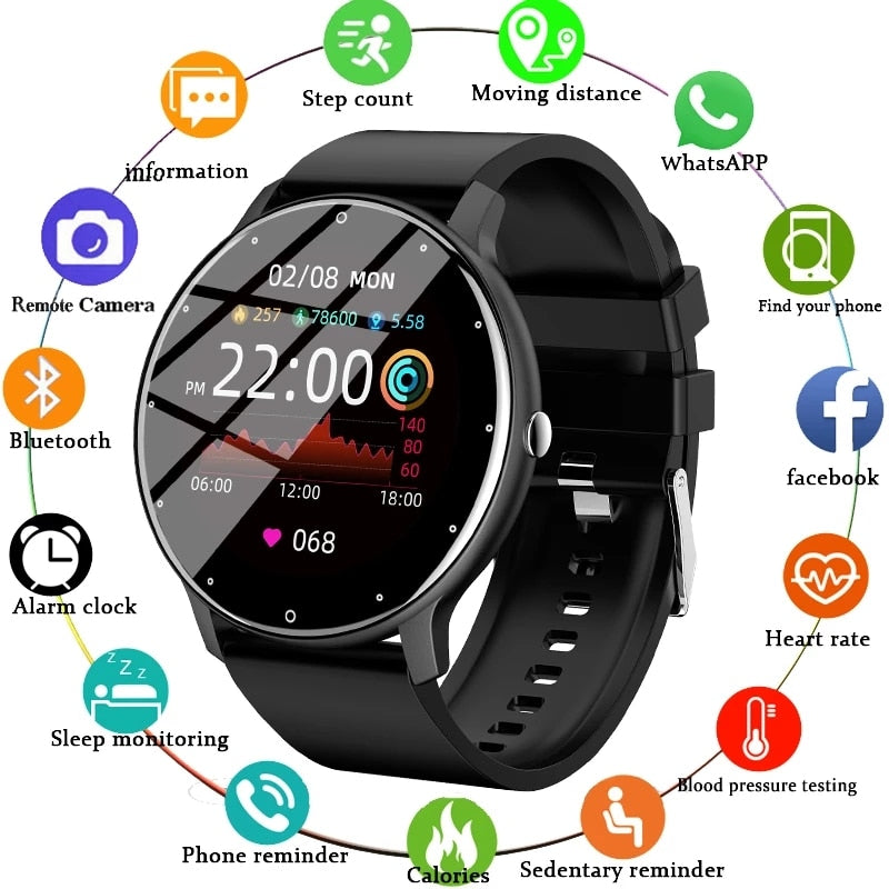 LIGE 2022 New Smart Watch Full Touch Screen