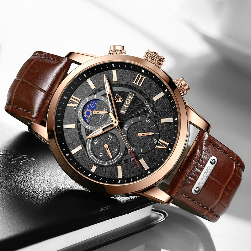 2022 LIGE Men Watches Top Brand Luxury