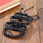 IFMIA Vintage Black Bead Bracelets For Men