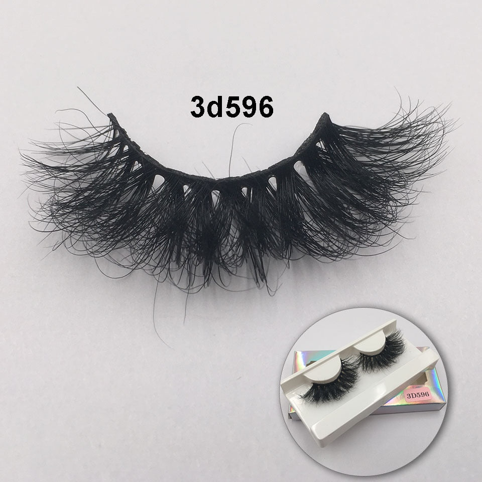 RED SIREN Fluffy Mink Lashes Short