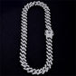 Iced Out Cuban Necklace Bracelet Men