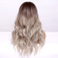 EASIHAIR Brown to Blonde Ombre Synthetic Wigs