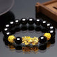 Feng Shui Obsidian Stone Beads Bracelet