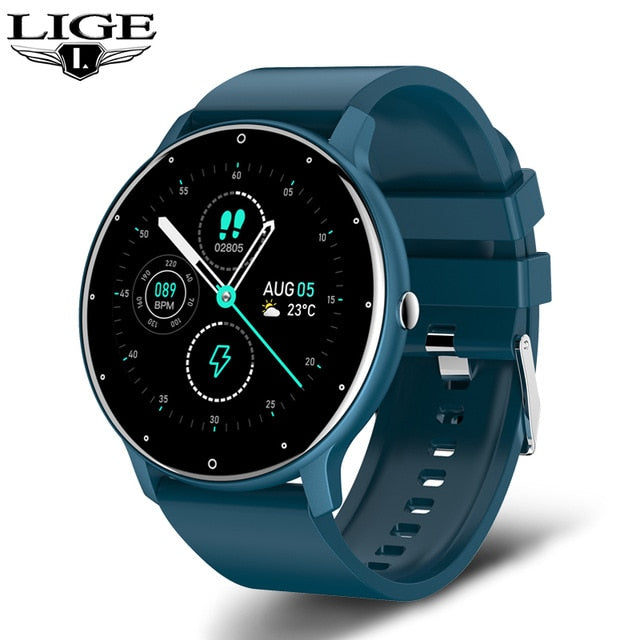LIGE 2022 New Smart Watch Full Touch Screen