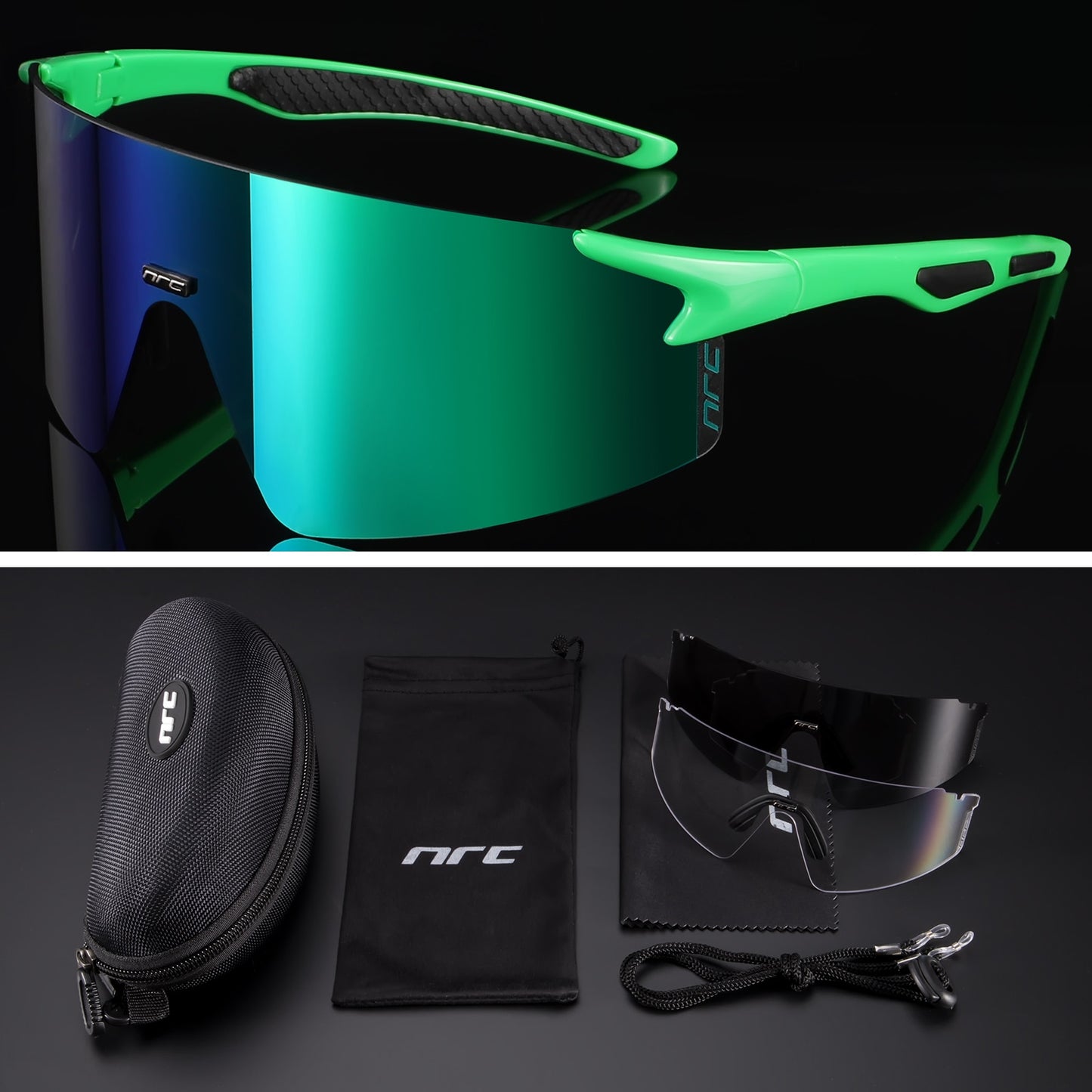 NRC 3 Lens UV400 Cycling Sunglasses