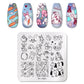 PICT YOU 12*6cm Nail Art Templates Stamping Plate Design Flower Animal Glass Temperature Lace Stamp Templates Plates Image