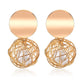 POXAM New Korean Round Earrings