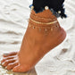 Female Bohemian Shell Anklets