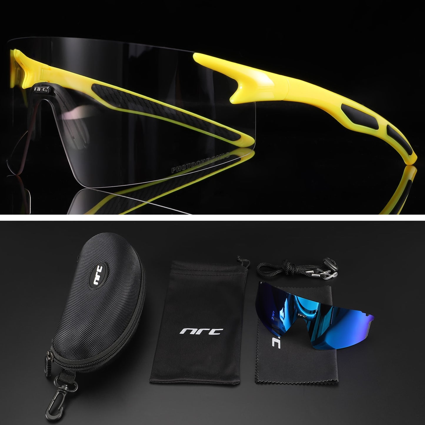 NRC 3 Lens UV400 Cycling Sunglasses