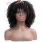 QY Hair Big Afro Kinky Curly Headband Wigs