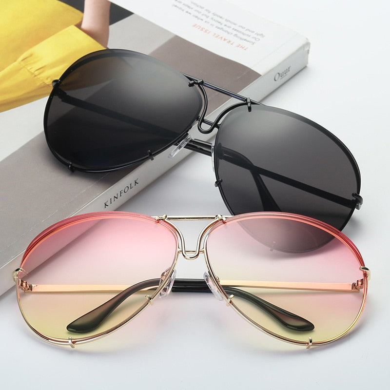 Fashion Pilot Sunglasses Women Oversized