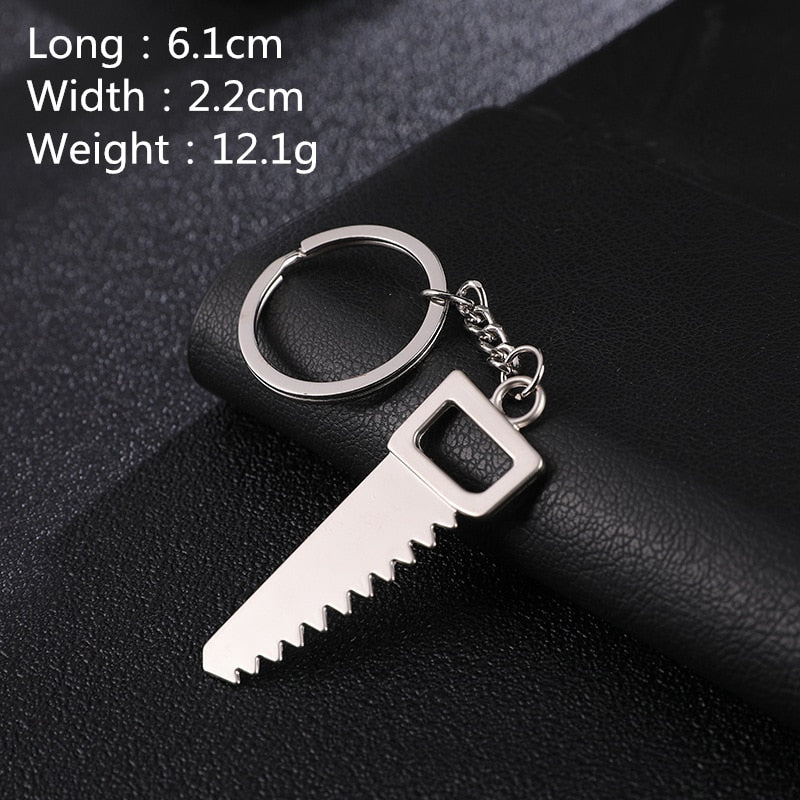 Hot Keychains For Men Car Bag KeyRing Combination Tool Portable Mini Utility Pocket Clasp Ruler Hammer Wrench Pliers Shovel