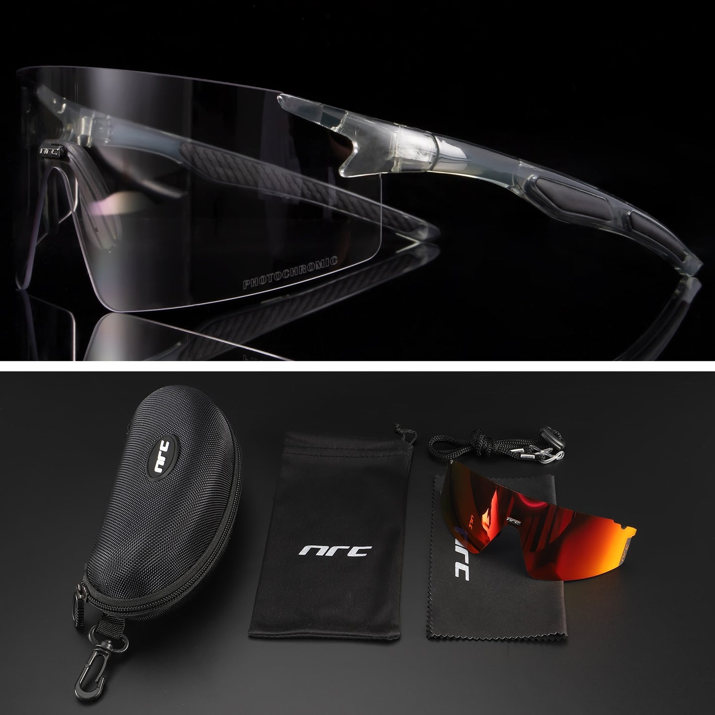 NRC 3 Lens UV400 Cycling Sunglasses