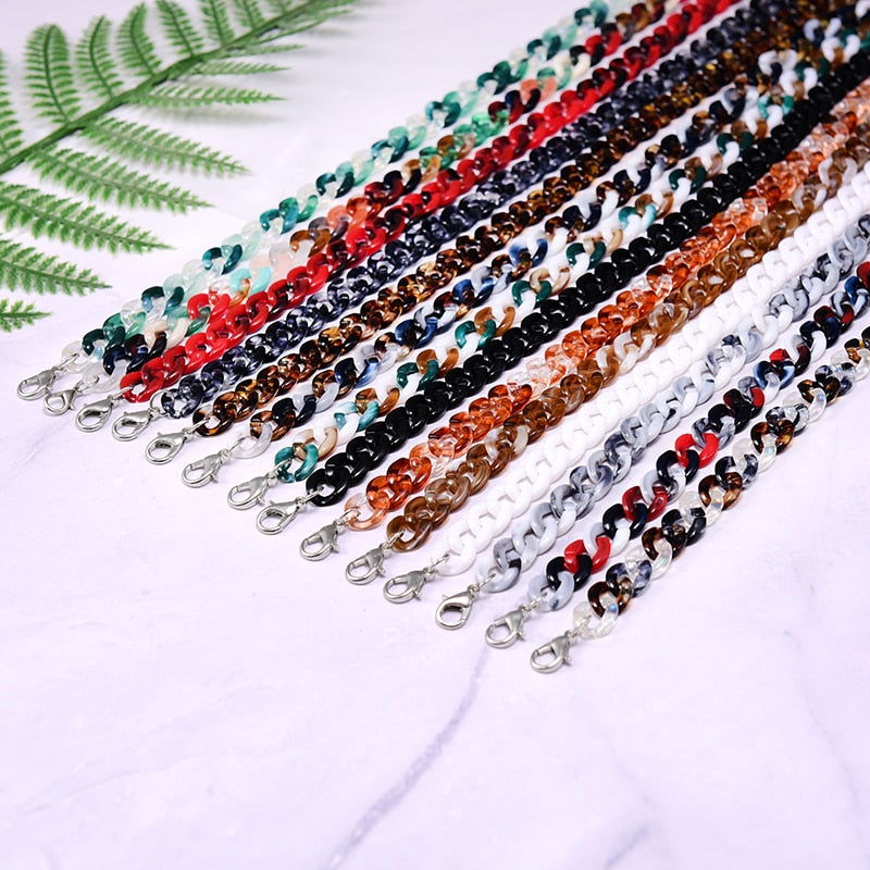 Chaîne de lunettes de soleil en acrylique MOON GIRL 72cm