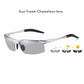 Aluminum Rimless Photochromic Sunglasses