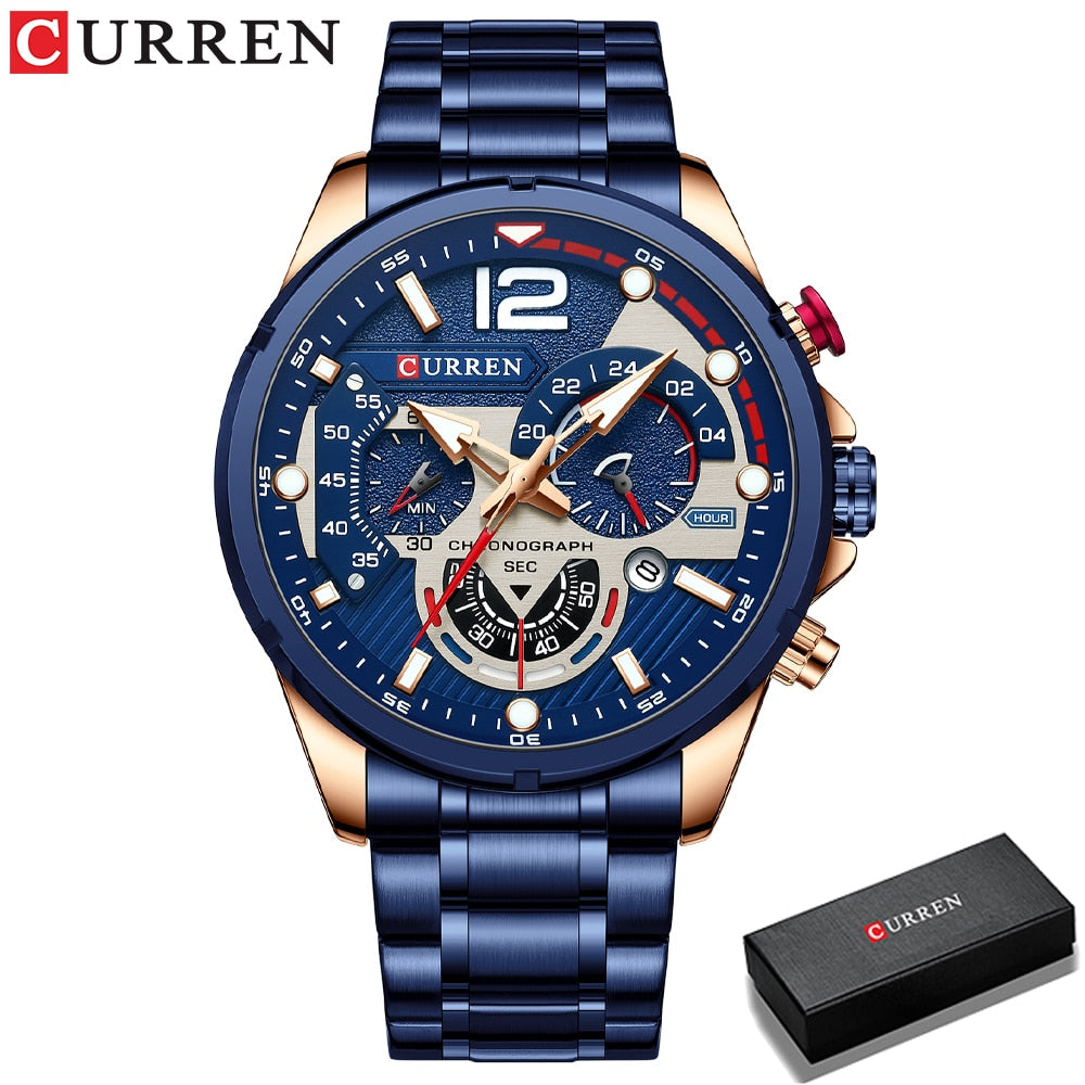 CURREN Watches Men Sport Quartz