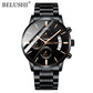 BELUSHI Montres Homme Full Steel Chronograph