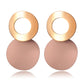 POXAM New Korean Round Earrings