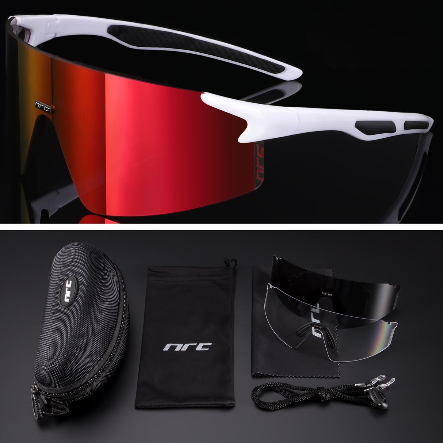 NRC 3 Lens UV400 Cycling Sunglasses