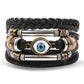 IFMIA Vintage Black Bead Bracelets For Men