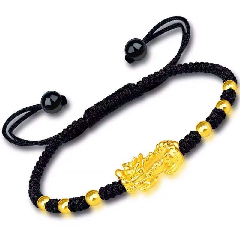 Feng Shui Obsidian Stone Beads Bracelet