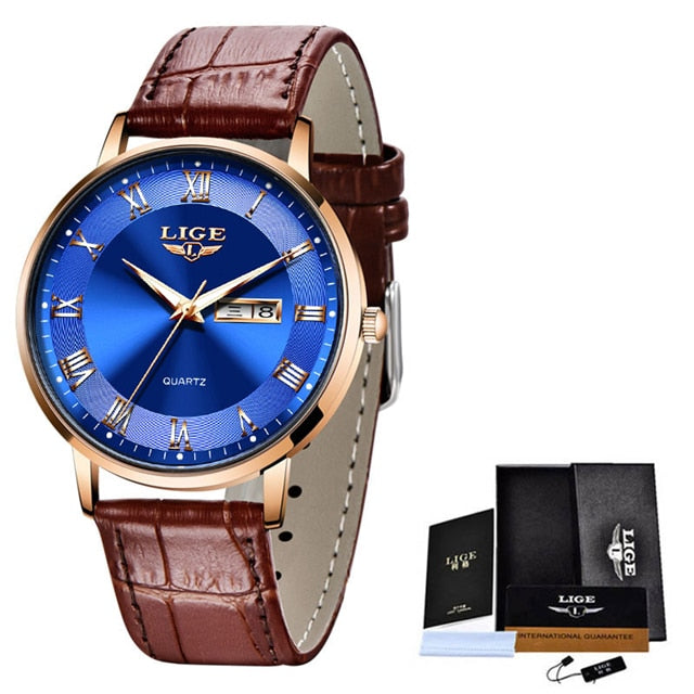LIGE Brand Women Watches Ultra-thin