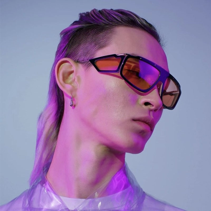 One Piece Rectangle Sunglasses Women