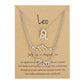 3Pcs/set 12 Zodiac Sign Necklace