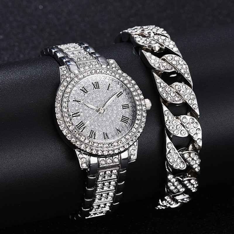 Diamond Women Watches Gold
