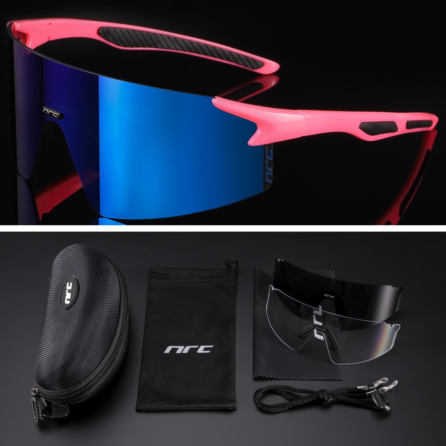 NRC 3 Lens UV400 Cycling Sunglasses