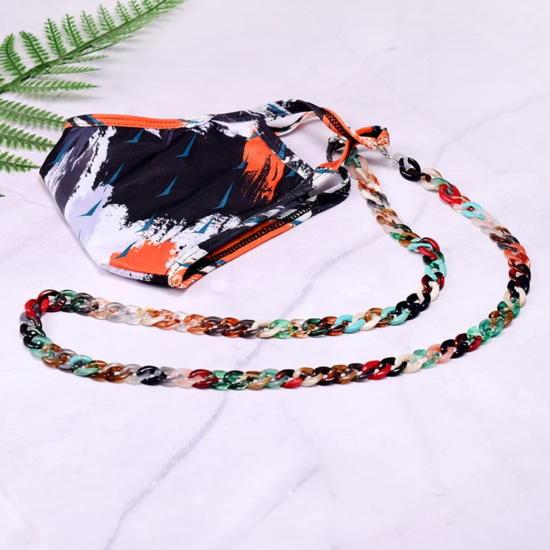 Chaîne de lunettes de soleil en acrylique MOON GIRL 72cm