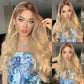 EASIHAIR Long Body Wave Light Brown Wigs