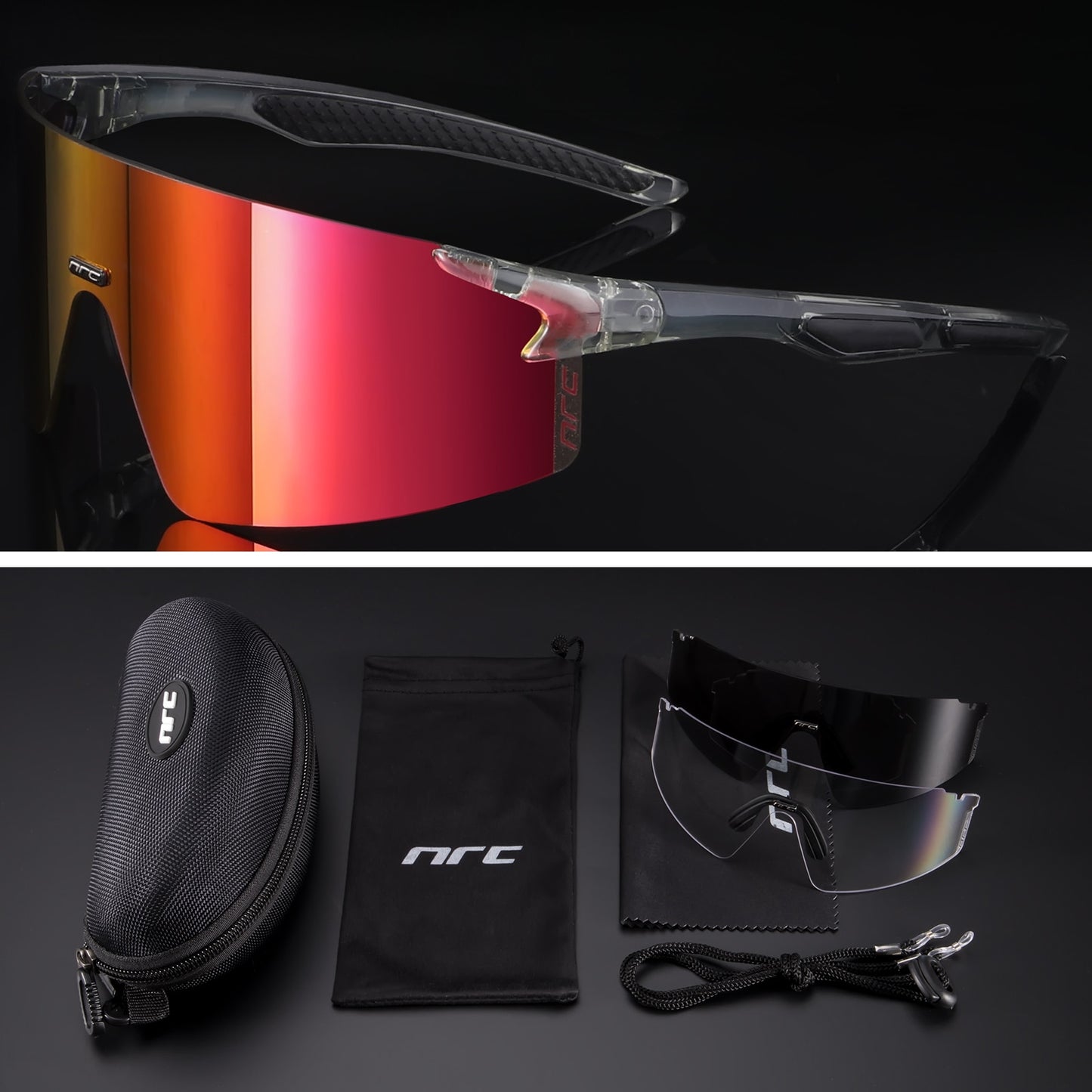 NRC 3 Lens UV400 Cycling Sunglasses