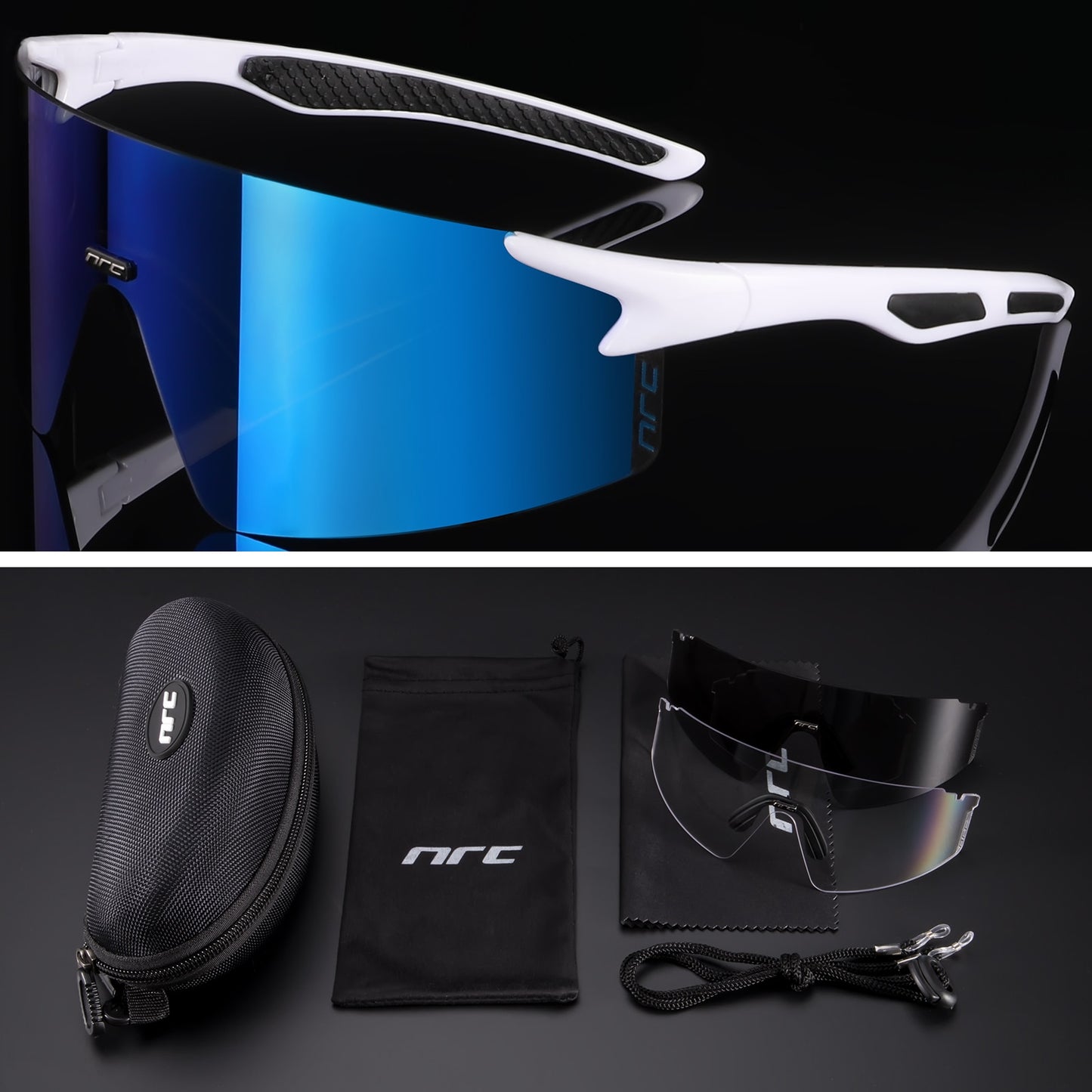 NRC 3 Lens UV400 Cycling Sunglasses