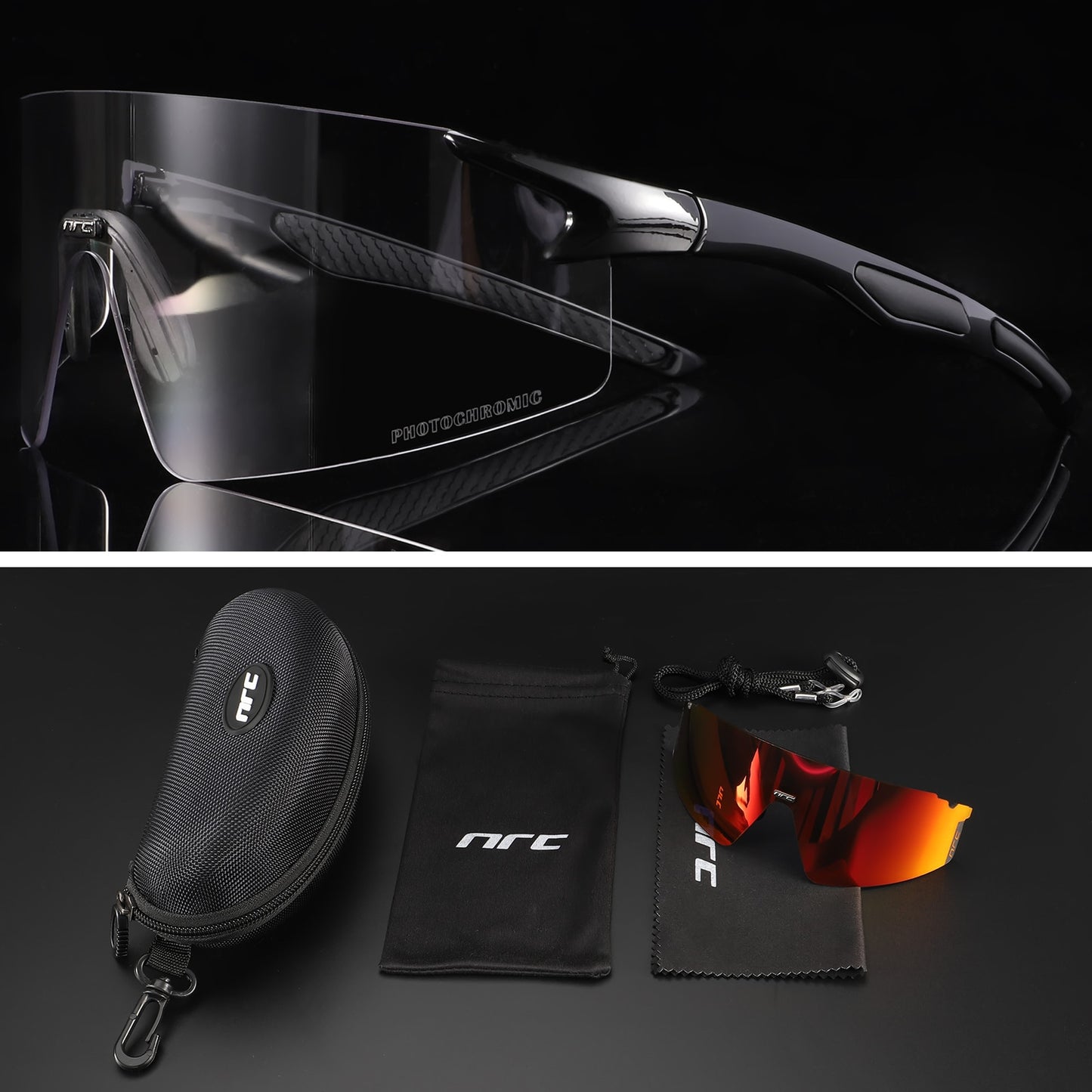 NRC 3 Lens UV400 Cycling Sunglasses