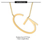 Large Initial Necklace A-Z