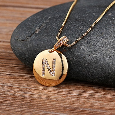 Nidin Top Quality Women Necklace 26 A-Z