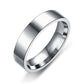 Trendy Stainless Steel Black Rings