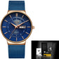 Mens Watches LIGE Waterproof Ultra Thin