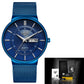 Mens Watches LIGE Waterproof Ultra Thin