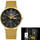 Mens Watches LIGE Waterproof Ultra Thin