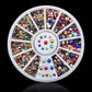 1 Box Colorful 3D Jelly AB Acrylic Wheel Nail