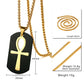 Vnox Removable Ankh Cross Necklace