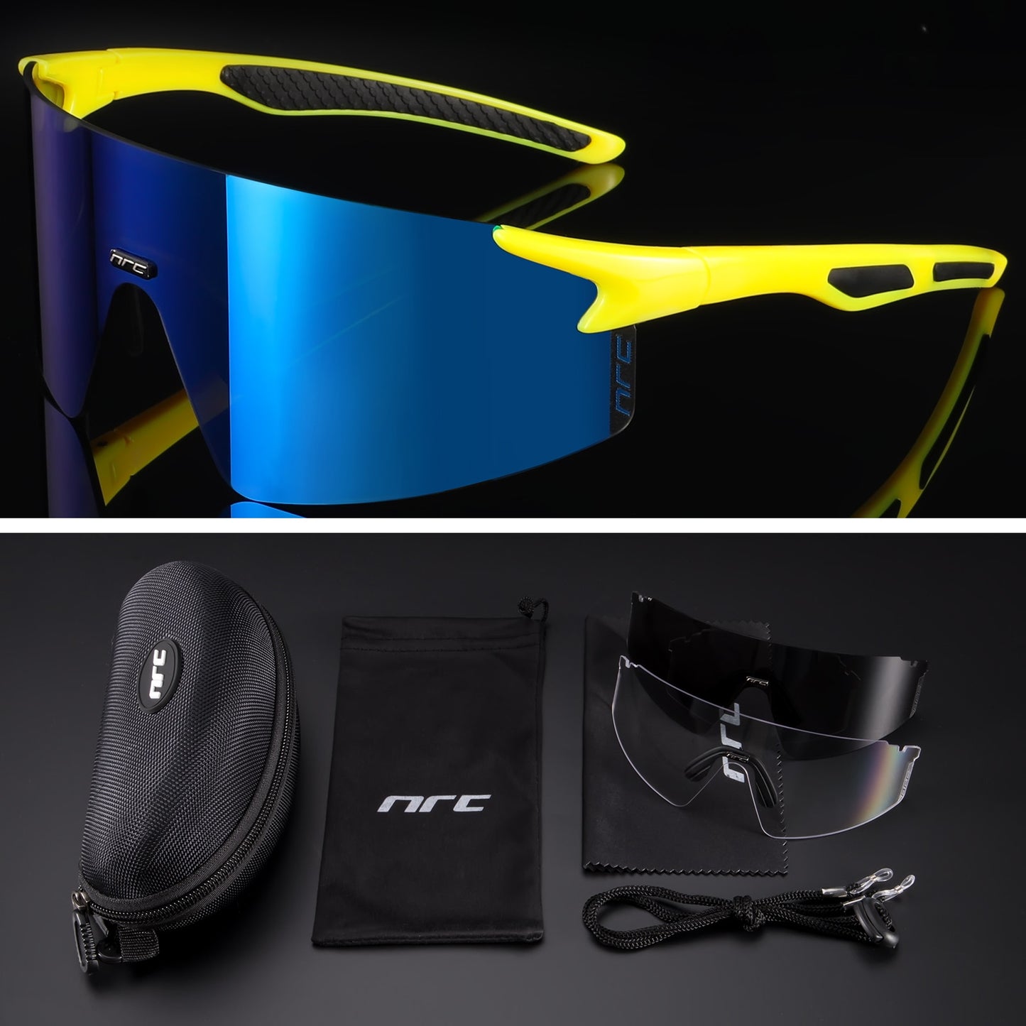 NRC 3 Lens UV400 Cycling Sunglasses