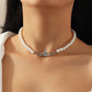 Elegant Pearl Choker Necklace