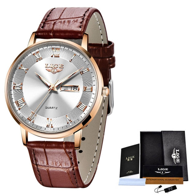 LIGE Brand Women Watches Ultra-thin
