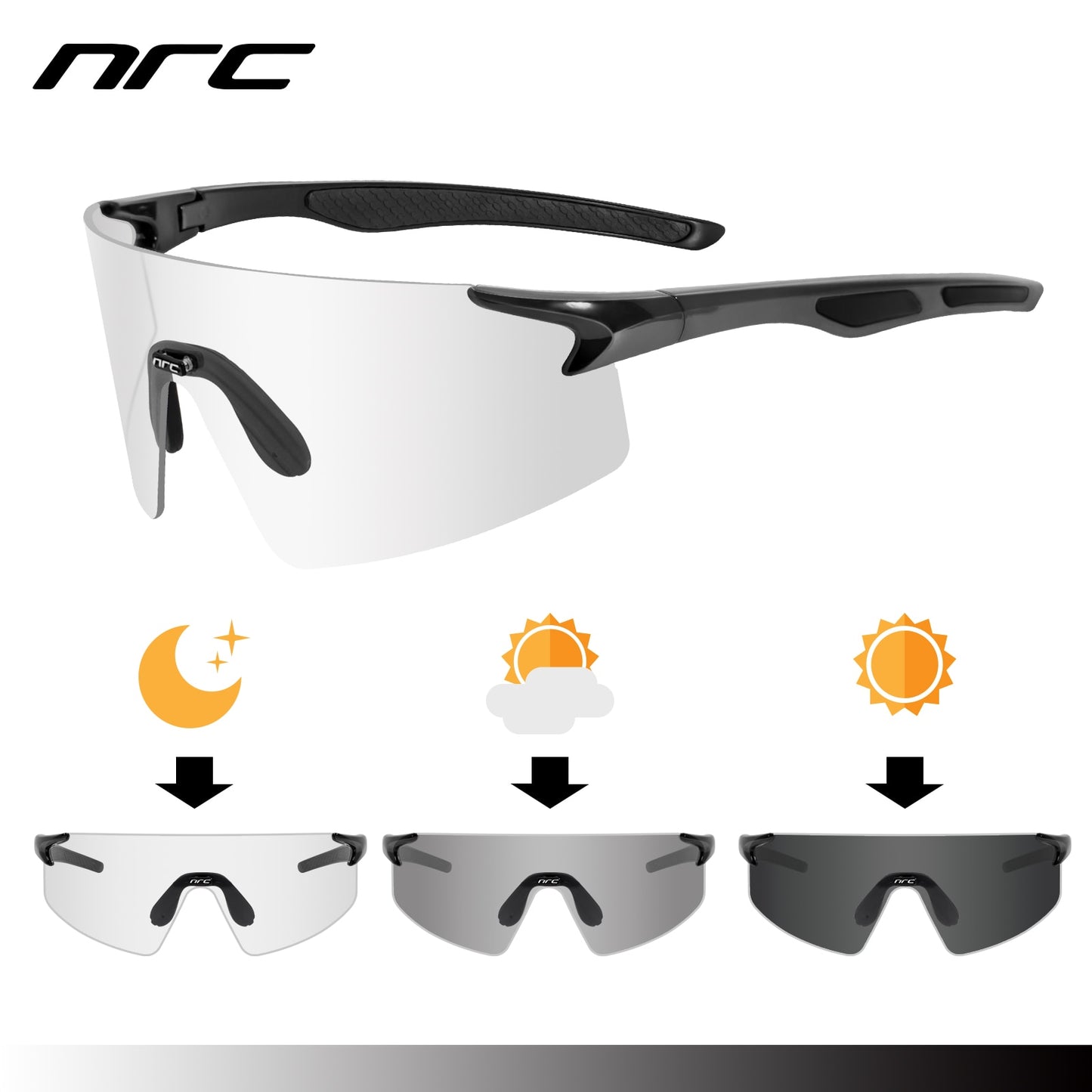 NRC 3 Lens UV400 Cycling Sunglasses